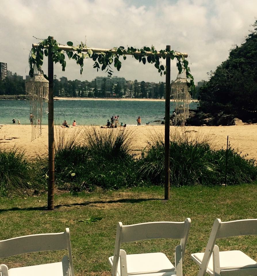 OliverHireWeddingArchandShellChandelierHire Oliver Hire