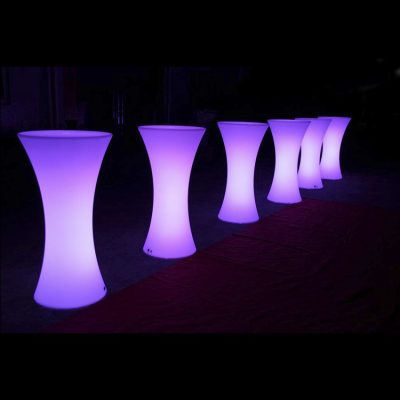 Glow Cocktail Table Hire in Northern Beaches