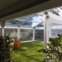 clear roof marquee